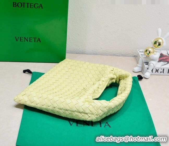 Good Taste Bottega Veneta Small Hop Hobo Bag Intrecciato Calf Leather 763966 Camomile Yellow 2023