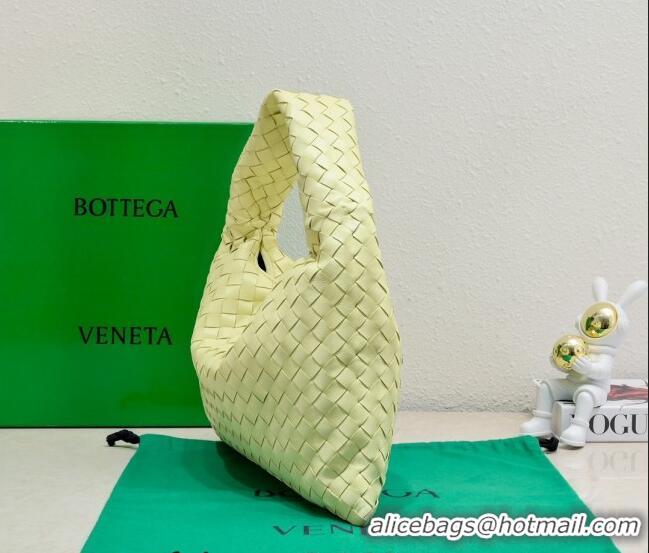 Good Taste Bottega Veneta Small Hop Hobo Bag Intrecciato Calf Leather 763966 Camomile Yellow 2023