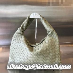 Promotional Bottega Veneta Small Hop Hobo Bag Intrecciato Calf Leather 763966 Travetine Green 2023