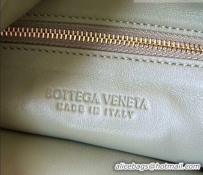 Promotional Bottega Veneta Small Hop Hobo Bag Intrecciato Calf Leather 763966 Travetine Green 2023