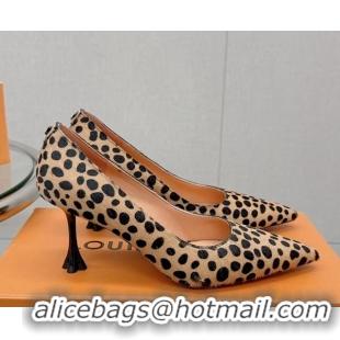 Expensive Louis Vuitton Blossom Pumps 7.5cm in Animal Print 121054