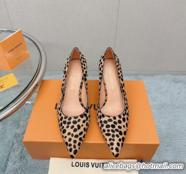 Expensive Louis Vuitton Blossom Pumps 7.5cm in Animal Print 121054