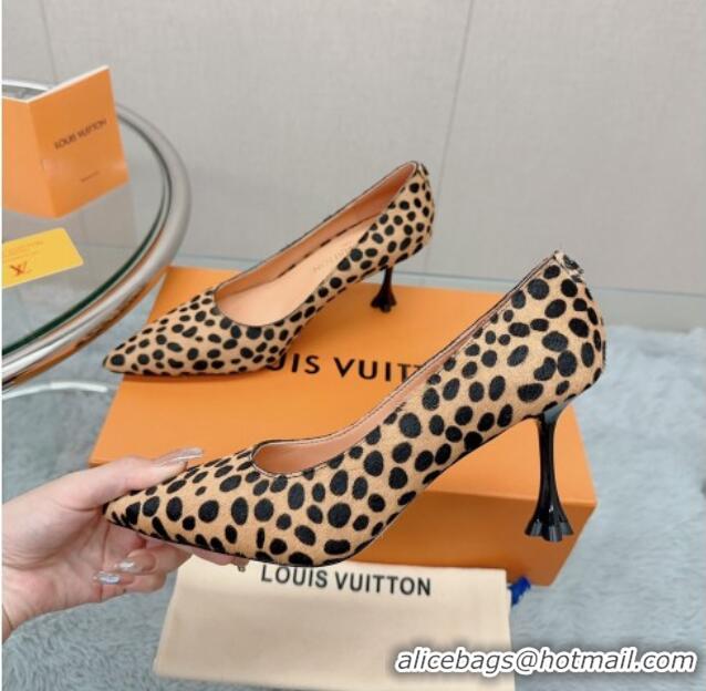 Expensive Louis Vuitton Blossom Pumps 7.5cm in Animal Print 121054