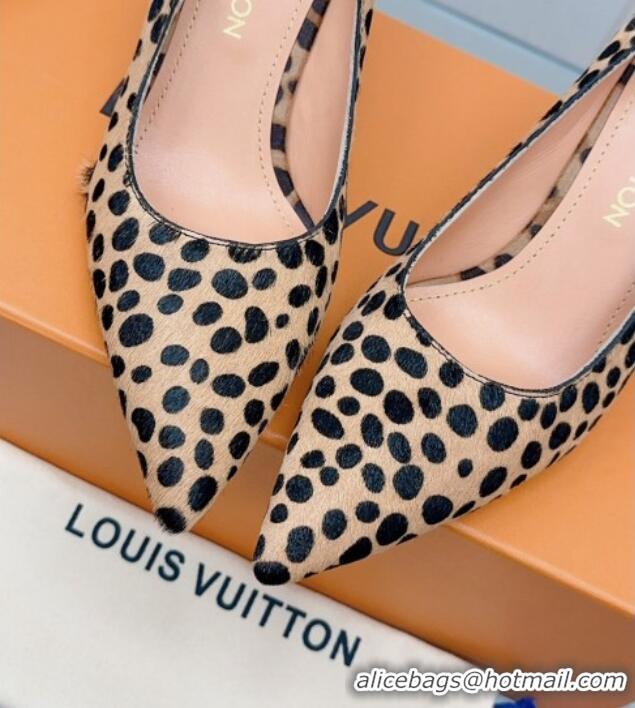 Expensive Louis Vuitton Blossom Pumps 7.5cm in Animal Print 121054