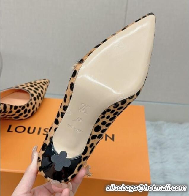 Expensive Louis Vuitton Blossom Pumps 7.5cm in Animal Print 121054