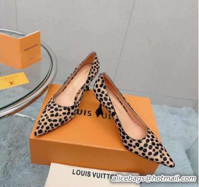 Expensive Louis Vuitton Blossom Pumps 7.5cm in Animal Print 121054