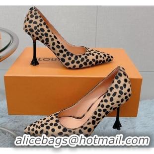 Best Quality Louis Vuitton Blossom Pumps 9.5cm in Animal Print with Bow 121055