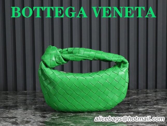 Super Quality Bottega Veneta Mini Jodie Hobo Bag in Intrecciato Lambskin 651876 Green 2023