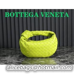 Most Popular Bottega Veneta Mini Jodie Hobo Bag in Intrecciato Lambskin 651876 Yellow 2023