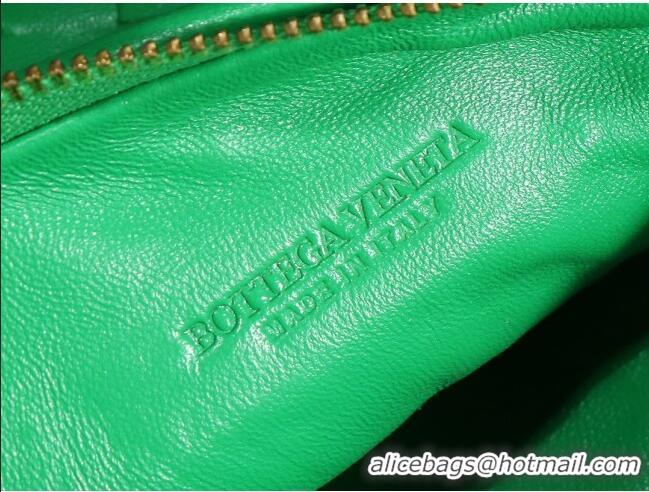 Shop Fashion Bottega Veneta Mini Jodie Hobo Bag in Intrecciato Lambskin 651876 Green 2023