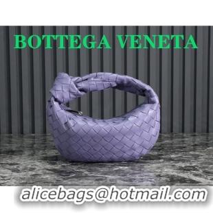 Promotional Bottega Veneta Mini Jodie Hobo Bag in Intrecciato Lambskin 651876 Purple 2023