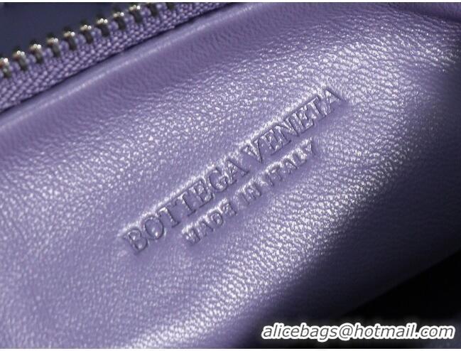 Promotional Bottega Veneta Mini Jodie Hobo Bag in Intrecciato Lambskin 651876 Purple 2023