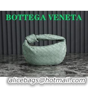 Top Quality Bottega Veneta Mini Jodie Hobo Bag in Intrecciato Lambskin 651876 Light Green 2023