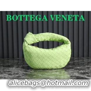 Good Product Bottega Veneta Mini Jodie Hobo Bag in Intrecciato Lambskin 651876 Fennel Green 2023