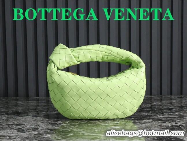 Good Product Bottega Veneta Mini Jodie Hobo Bag in Intrecciato Lambskin 651876 Fennel Green 2023