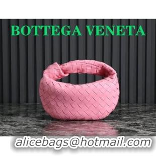 Low Cost Bottega Veneta Mini Jodie Hobo Bag in Intrecciato Lambskin 651876 Light Pink 2023