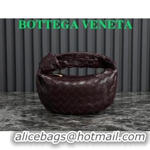 Buy Inexpensive Bottega Veneta Mini Jodie Hobo Bag in Intrecciato Lambskin 651876 Burgundy 2023