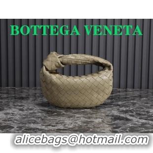 Cheap Price Bottega Veneta Mini Jodie Hobo Bag in Intrecciato Lambskin 651876 Grey 2023