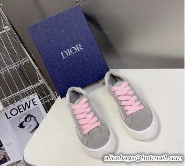 Top Design Dior B33 Low-top Sneakers in Oblique Jacquard and Suede Grey/White 926004