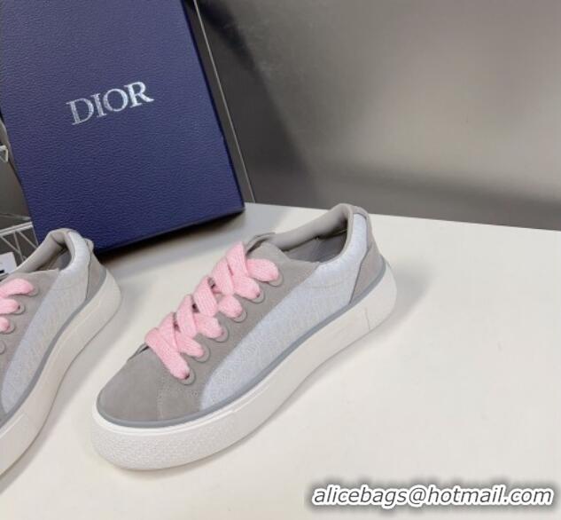 Top Design Dior B33 Low-top Sneakers in Oblique Jacquard and Suede Grey/White 926004