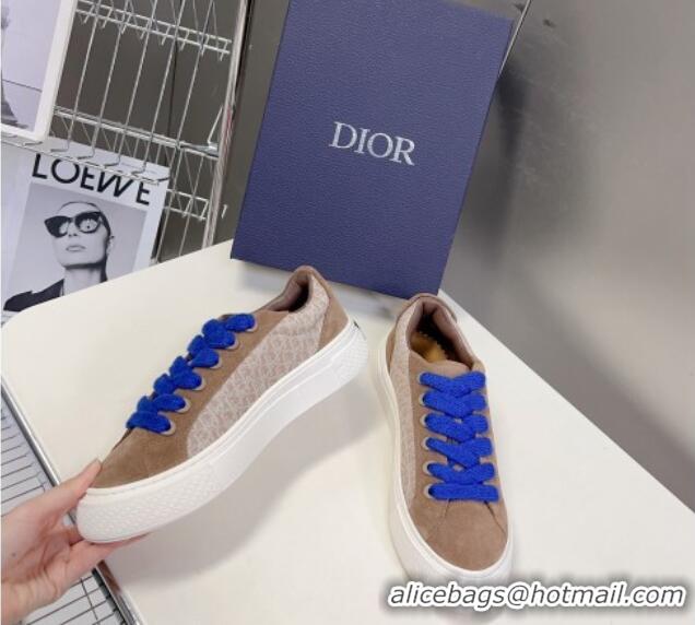 Good Product Dior B33 Low-top Sneakers in Oblique Jacquard and Suede Brown 926006