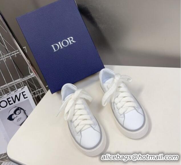 Pretty Style Dior B33 Low-top Sneakers in Oblique Jacquard and Smooth Calfskin White 926008