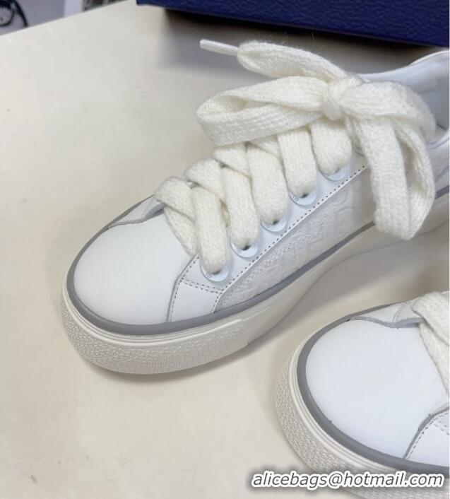 Pretty Style Dior B33 Low-top Sneakers in Oblique Jacquard and Smooth Calfskin White 926008