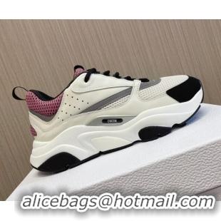 Buy Luxury Dior B22 Sneakers in Mesh and Smooth Calfskin White 011087