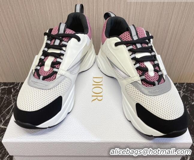 Buy Luxury Dior B22 Sneakers in Mesh and Smooth Calfskin White 011087