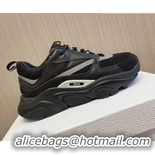 Trendy Design Dior B22 Sneakers in Mesh and Smooth Calfskin Black 1011089