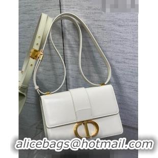 Good Taste Dior 30 Montaigne Bag in Box Calfskin DR111502 White 2023