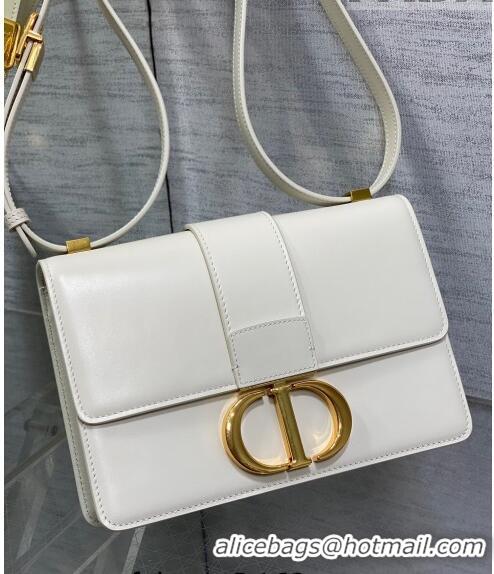 Good Taste Dior 30 Montaigne Bag in Box Calfskin DR111502 White 2023