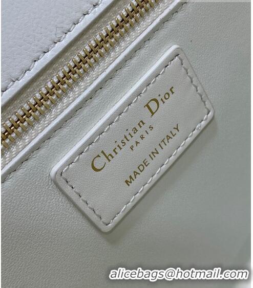 Good Taste Dior 30 Montaigne Bag in Box Calfskin DR111502 White 2023