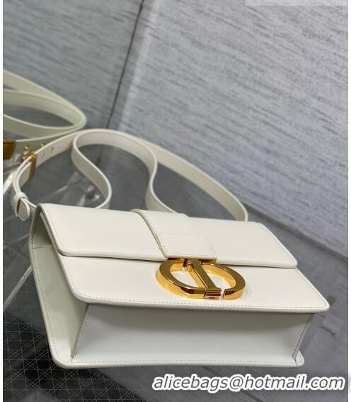 Good Taste Dior 30 Montaigne Bag in Box Calfskin DR111502 White 2023