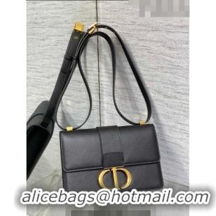 Top Grade Dior 30 Montaigne Bag in Grained Calfskin DR111502 Black 2023