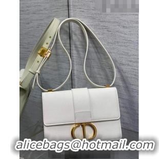 Good Looking Dior 30 Montaigne Bag in Grained Calfskin DR111502 White 2023