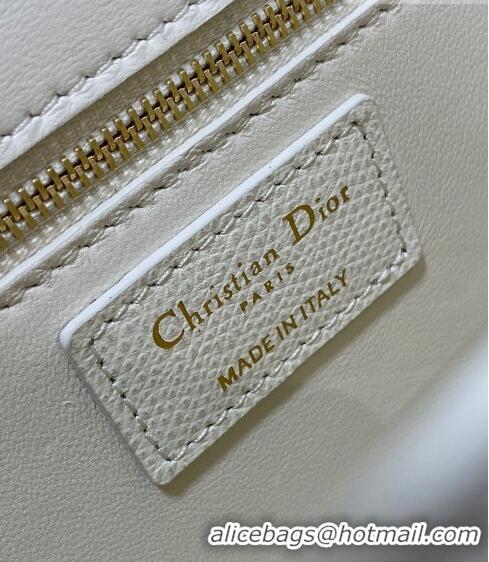 Good Looking Dior 30 Montaigne Bag in Grained Calfskin DR111502 White 2023