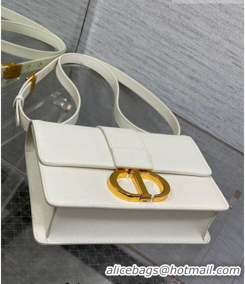 Good Looking Dior 30 Montaigne Bag in Grained Calfskin DR111502 White 2023