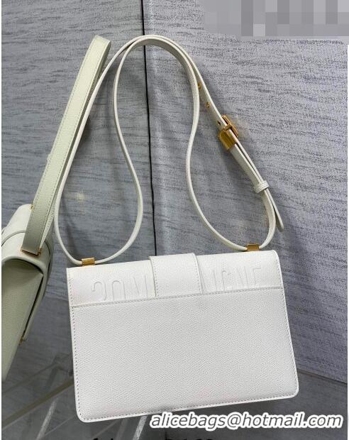 Good Looking Dior 30 Montaigne Bag in Grained Calfskin DR111502 White 2023