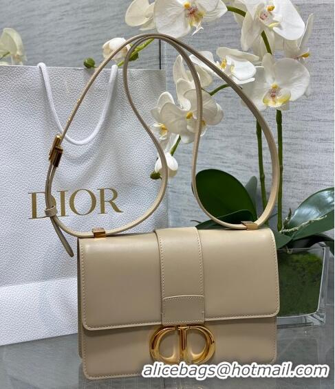 Well Crafted Dior 30 Montaigne Bag in Box Calfskin DR111502 Light Beige