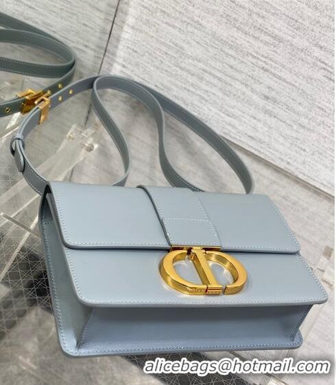 Most Popular Dior 30 Montaigne Bag in Box Calfskin DR111502 Dusty Blue