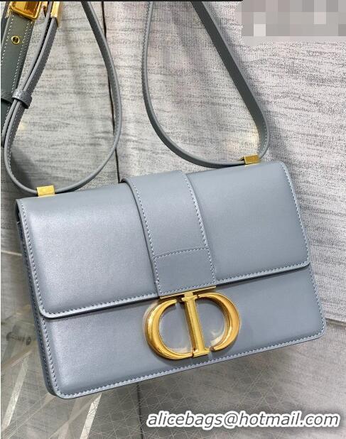 Most Popular Dior 30 Montaigne Bag in Box Calfskin DR111502 Dusty Blue