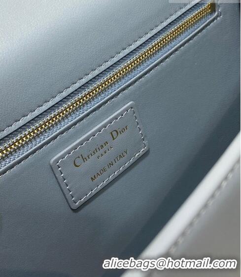 Most Popular Dior 30 Montaigne Bag in Box Calfskin DR111502 Dusty Blue