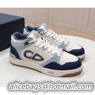 Low Price Dior B57 Mid-Top Sneakers in Smooth Calfskin Navy Blue 106110