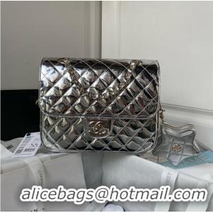 Super Quality Chanel 24C Original Leather Star Backpack Bag AS4649 Silver