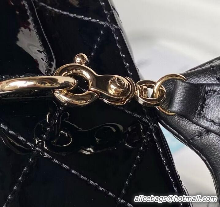 Top Quality Chanel 24C Original Leather Star Backpack Bag AS4649 Black