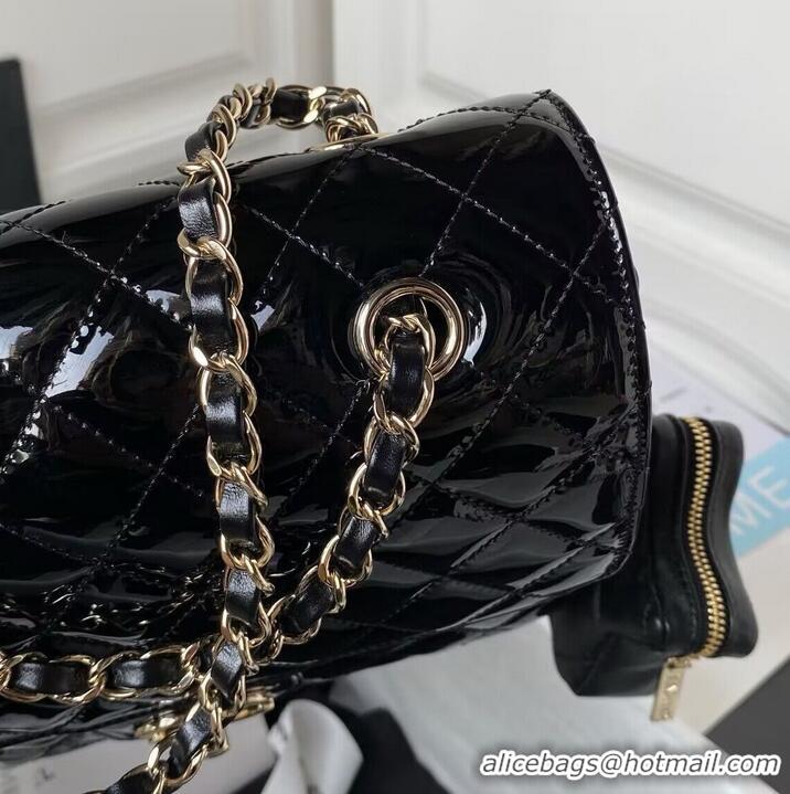 Top Quality Chanel 24C Original Leather Star Backpack Bag AS4649 Black