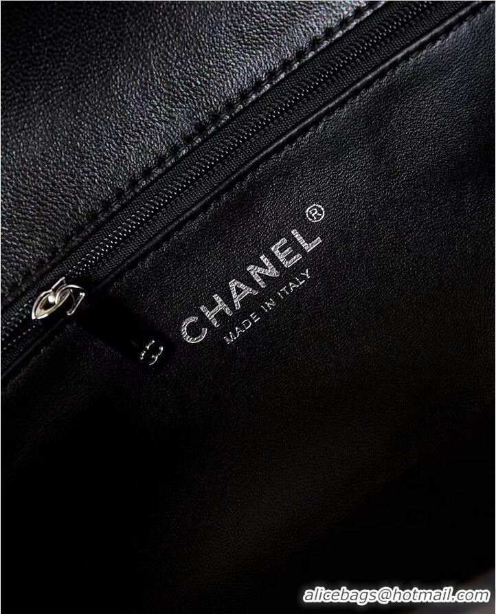 Buy Cheap Chanel Original Leather Pearl CC LOGO Bag AS4221 Black