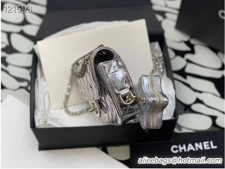 Promotional Chanel Mini Flap Bag & Star Coin Bag AS4646 Silver