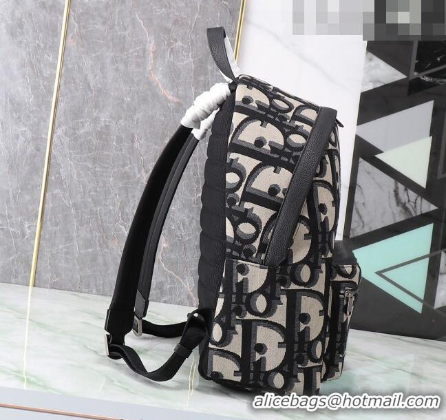 Promotional Dior Rider Backpack Bag in Beige and Black Maxi Dior Oblique Jacquard CD9056